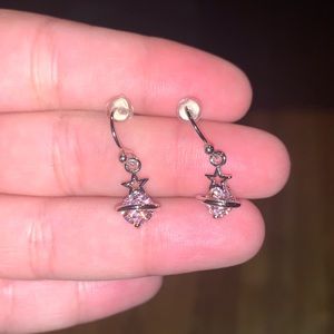 Dangle Saturn earrings